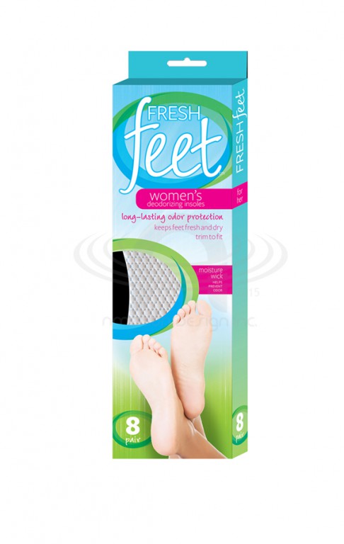 WOMAN'S FRESH FEET PACKAGE DESIGN AND 3D RENDERING