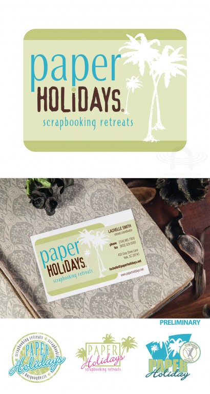 PAPER HOLIDAYS LOGO AND BUSINESS CARD
